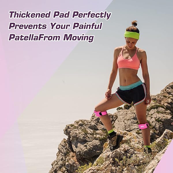 IPOW Knee Support 2 Pack for Women Patellar Tendon Relief Ideal for Hiking Running Tennis Volleyball and Squats - Image 5