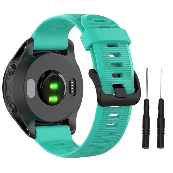 ISABAKE Band for Garmin Forerunner 935/Forerunner 945/Forerunner 745,Compatible with Fenix 5/ Fenix 5Plus/ Fenix 6/ Fenix 6 Pro/Approach S60,Soft Silicone 22mm Replacement Bands - Image 3