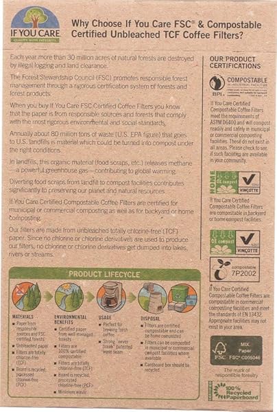 Buy If You Care FSC Unbleached No 2 Coffee Filters - 100 Count for Eco-Friendly Brewing - Image 3