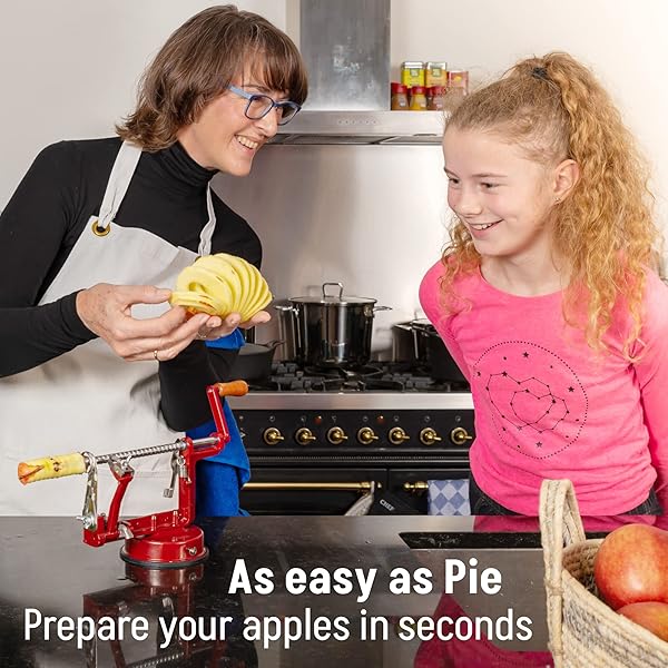 Best Ikigai Apple Peeler Slicer Corer with Suction Base & 3 Extra Blades - Top Rated Old Fashioned Apple Peeler Machine - Image 6