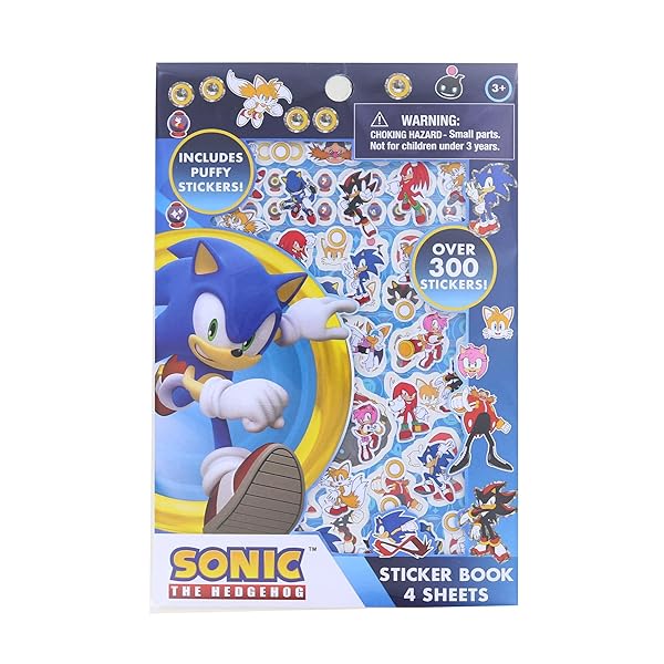 Sonic The Hedgehog Ultimate Sonic The Hedgehog Sticker Book: 4 Sheets & 300+ Innovative Designs for Fans!