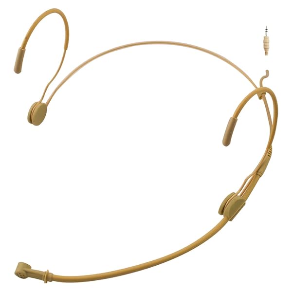 J K "J K MIC-J 069 Earhook Headset: Unidirectional Microphone with 1/8" TRS Connector for Clear Audio"
