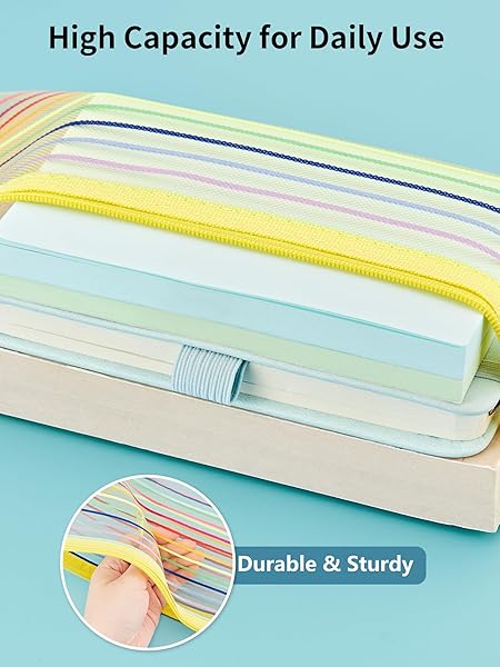 JARLINK 80 Pack Mesh Zipper Pouch, Pouch Bulk in 10 Colors, Multipurpose Storage Bags for Organizing Makeup Essentials, Travel Accessories, Office, - Image 5