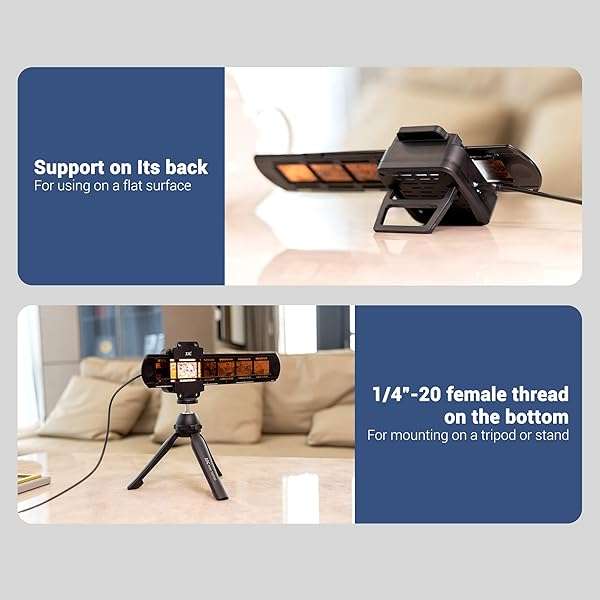 JJC 35mm Film Scanning LED Light Set: Adjustable USB Viewer & Holders for Converting Old Negatives to Digital - Image 8