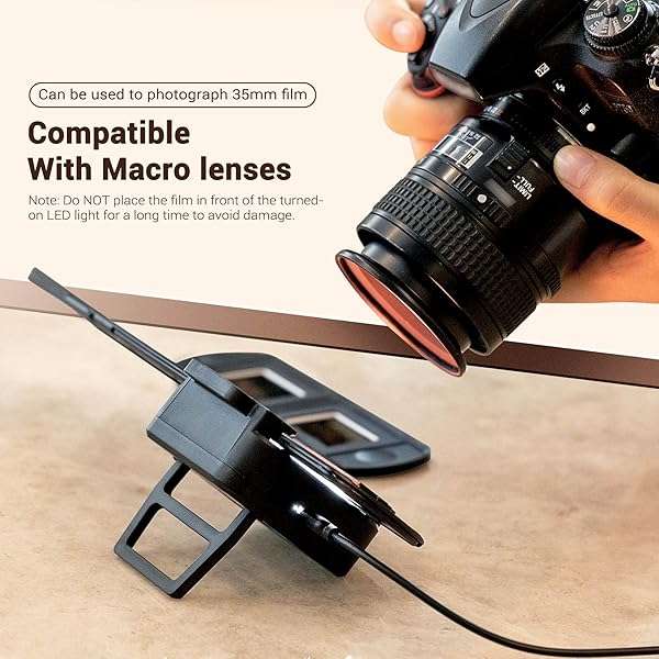 JJC 35mm Film Scanning LED Light Set: Adjustable USB Viewer & Holders for Converting Old Negatives to Digital - Image 9