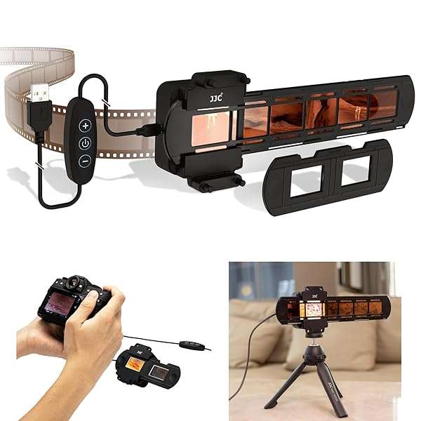 JJC 35mm Film Scanning LED Light Set: Adjustable USB Viewer & Holders for Converting Old Negatives to Digital - Image 3