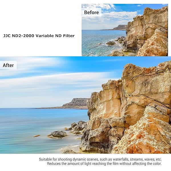 JJC 67mm ND Filter ND2-2000 VND: Adjustable Neutral Density for Sony & Canon Lenses - Image 6