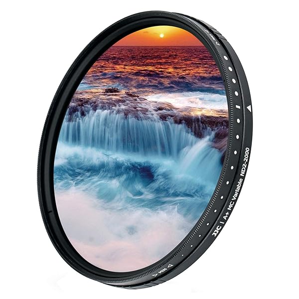 JJC JJC 67mm ND Filter ND2-2000 VND: Adjustable Neutral Density for Sony & Canon Lenses