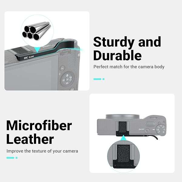 JJC Metal Thumbs Up Grip for Ricoh GR III & GR IIIx - Comfortable Hot Shoe Thumb Support for Secure Hold - Image 6