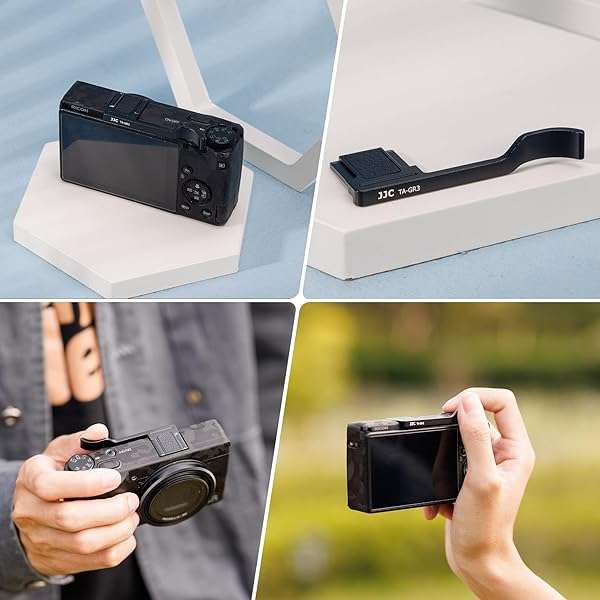 JJC Metal Thumbs Up Grip for Ricoh GR III & GR IIIx - Comfortable Hot Shoe Thumb Support for Secure Hold - Image 8