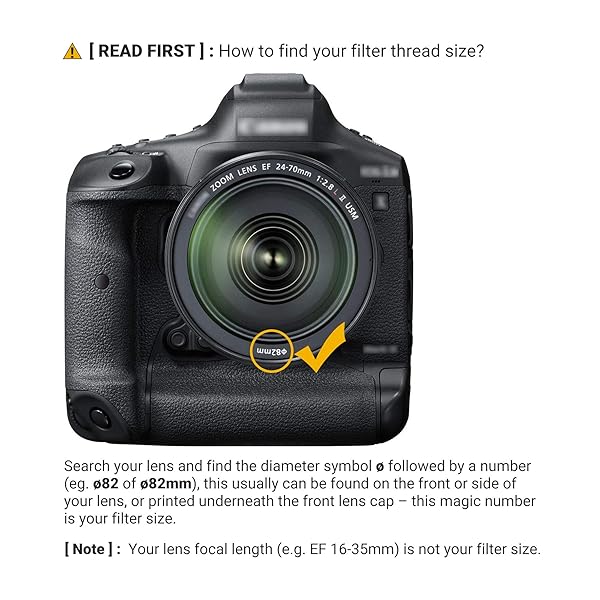 JJC 82mm UV Filter for Canon, Nikon & Sony Lenses - Multi-Coated Protection for 16-35mm & 24-70mm Models - Image 3