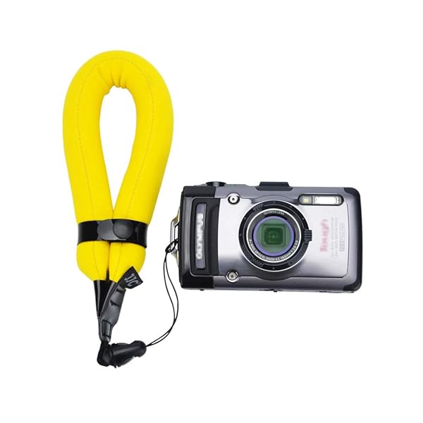 JJC Waterproof Floating Wrist Strap for Olympus TG Series, Fujifilm XP, Nikon Coolpix & GoPro Hero - Yellow - Image 7