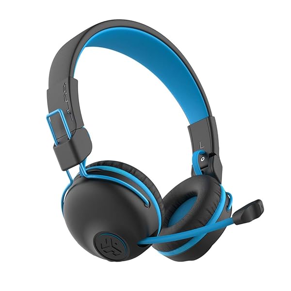 JLab JLab JBuddies Play Wireless Kids Headset: 22+ Hour Bluetooth, Low Latency, Retractable Mic & AUX for Gaming Consoles