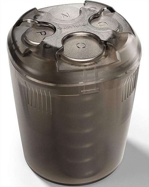 JOYTUTUS High Capacity Car Coin Holder - Universal Cup Holder Organizer for Pennies, Quarters, Dimes & Nickels (Transparent Gray)