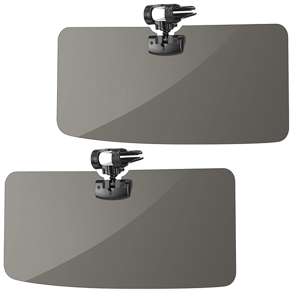 JOYTUTUS Sun Visor for Pickup Truck, 2 Pack Polarized Sun Visor Extender for Truck, Universal UV400 Car Visor Extension Anti-Glare Easy to Install, - Image 8