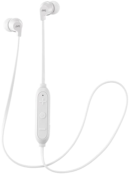 JVC HAFX21BT Wireless Bluetooth In Ear Headphones with Powerful Sound White