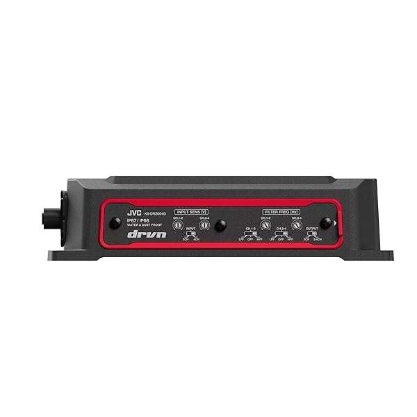 JVC KS-DR2004D 4-Channel Digital Amplifier: 600W for Car, Marine & UTV - Corrosion-Resistant & Vibration-Proof - Image 4