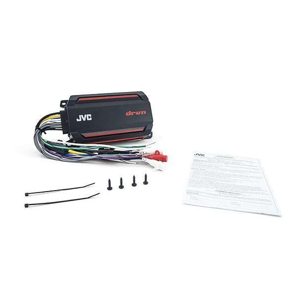 JVC KS-DR2004D 4-Channel Digital Amplifier: 600W for Car, Marine & UTV - Corrosion-Resistant & Vibration-Proof - Image 9