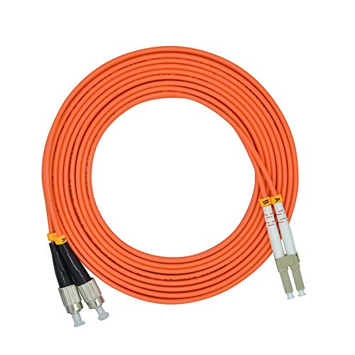 Jeirdus 100M LC to FC Duplex 62.5/125 OM1 Multimode Fiber Optic Cable Jumper - High-Quality Optical Patch Cord