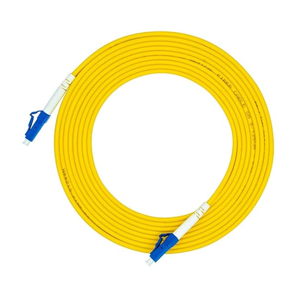 Jeirdus 15M LC to LC Fiber Optic Cable Jumper - Simplex Single-Mode 9/125 Optical Patch Cord