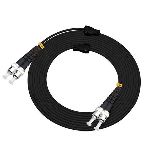 Jeirdus 20M ST to ST 10G OM3 Outdoor Armored Duplex Fiber Optic Cable Jumper - 50/125 Multimode Patch Cord - Image 5