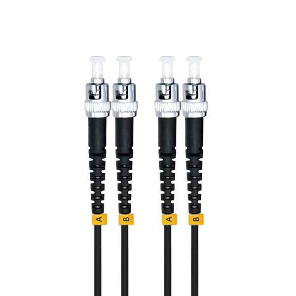 Jeirdus Jeirdus 20M ST to ST 10G OM3 Outdoor Armored Duplex Fiber Optic Cable Jumper - 50/125 Multimode Patch Cord