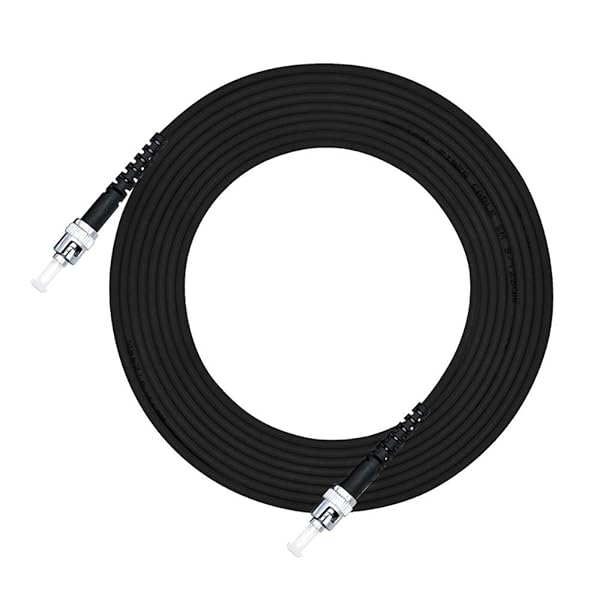 Jeirdus 50M ST to ST Outdoor Armored Simplex 9/125 SM Fiber Optic Cable Jumper Optical Patch Cord Singlemode 50Meters 160ft ST-ST - Image 3