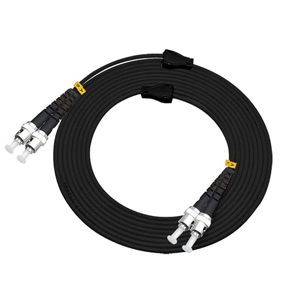 Jeirdus 5Meters 16FT ST to ST 10G OM3 Outdoor Armored Duplex 50/125 Fiber Optic Cable Jumper Optical Patch Cord Multimode 5M ST-ST - Image 5
