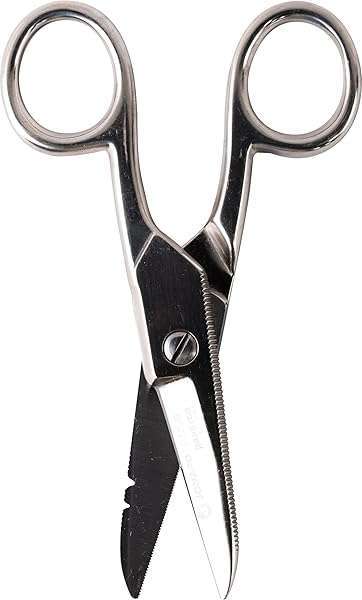 Jonard Tools ES-1964 Heavy Duty Stainless Steel Electrician Scissors for Precision Cutting
