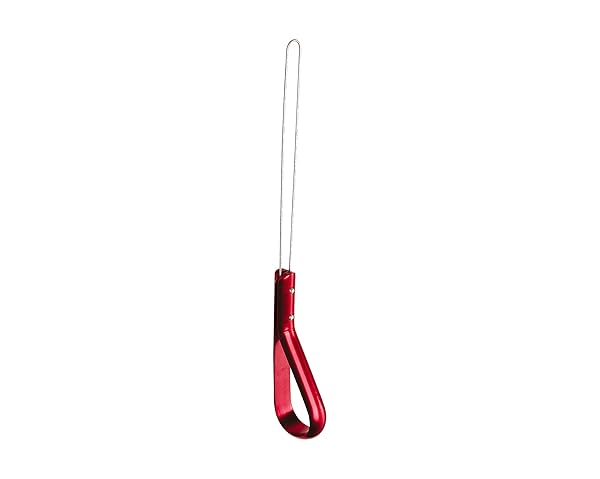 "Jonard Tools JIC-2257M Metal Wire Loop Puller - 8.5" Red Anodized Aluminum Handle for Easy Use"
