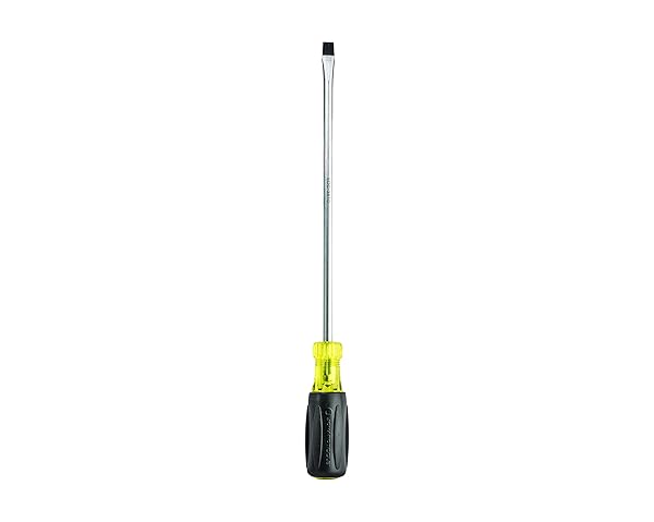 "Jonard Tools SDC-3810 Screwdriver: 3/8"x10" Slotted Tip with Comfort Grip - Perfect for Precision Work"