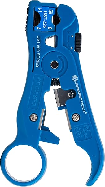 Jonard Tools UST-525: Universal Cable Stripping Tool for Coax, Network & Telephone Cables