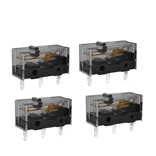 KAILH GM4.0 GM8.0 Micro Switch 60M 80MLife Gaming Mouse Micro Switch 3 Pin Black Mice Left Right Button GM 4.0 8.0 (Red 4pcs GM4.0)