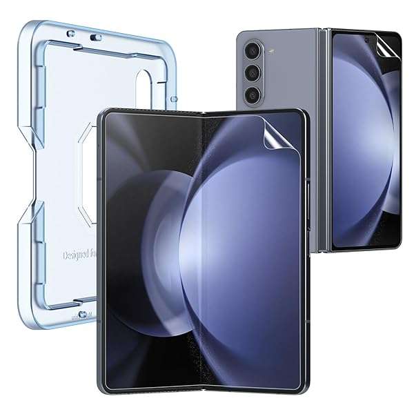 KCT Buy KCT TPU Screen Protector for Samsung Galaxy Z Fold 5 & 4 - Bubble-Free, Auto-Repair, Flexible Film