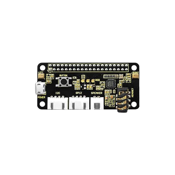 KEYESTUDIO KEYESTUDIO ReSpeaker 2-Mic Pi HAT V1.0 for Raspberry Pi 4/3/Zero - Enhance Voice Projects