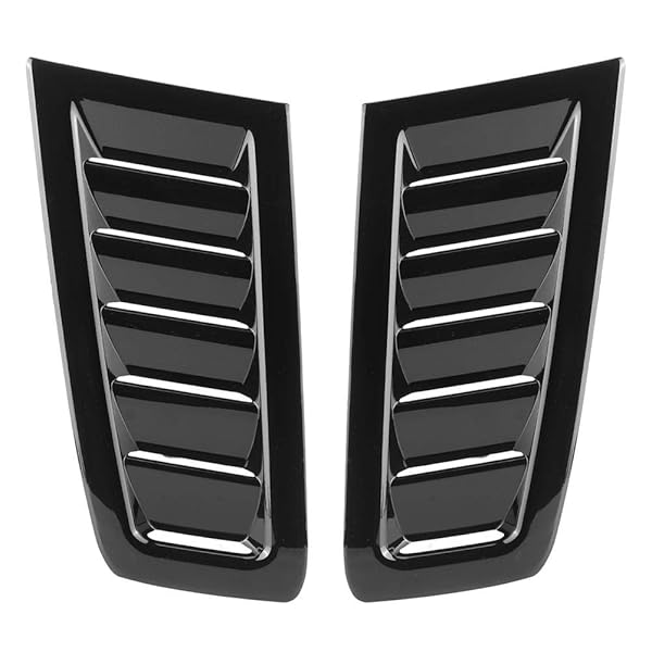 KIMISS KIMISS ABS Car Bonnet Air Vent Modified Hood for RS MK2 Bright Black SIAT26105