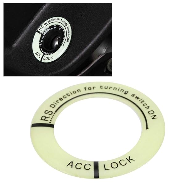 KIMISS Luminous Ignition Switch Ring - Universal Black Key Cover for Cars & Motorcycles - Image 2