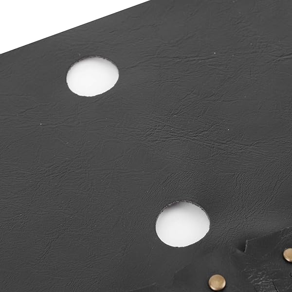 KIMISS Motorcycle Floorboard Fringe 2Pcs PU Leather Cover Universal Foot Pedal Tassel Black for Enhanced Style and Comfort - Image 2