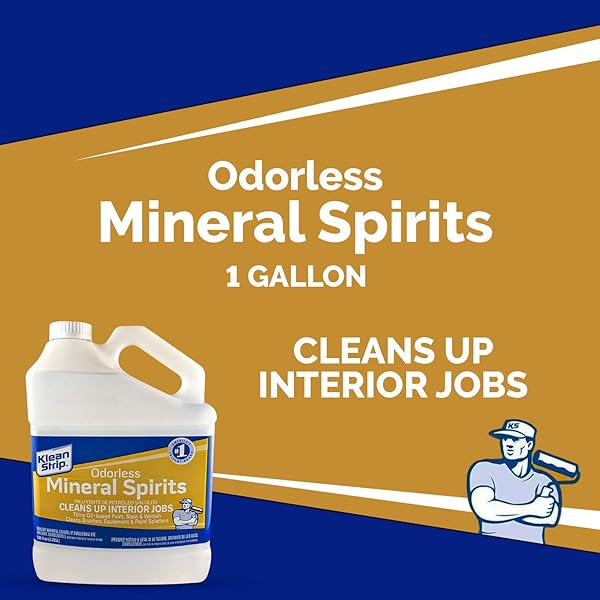 KLEAN-STRIP Buy KLEAN-STRIP Odorless Mineral Spirits 1-Gallon - Safe, Effective Solvent for Home & DIY Projects