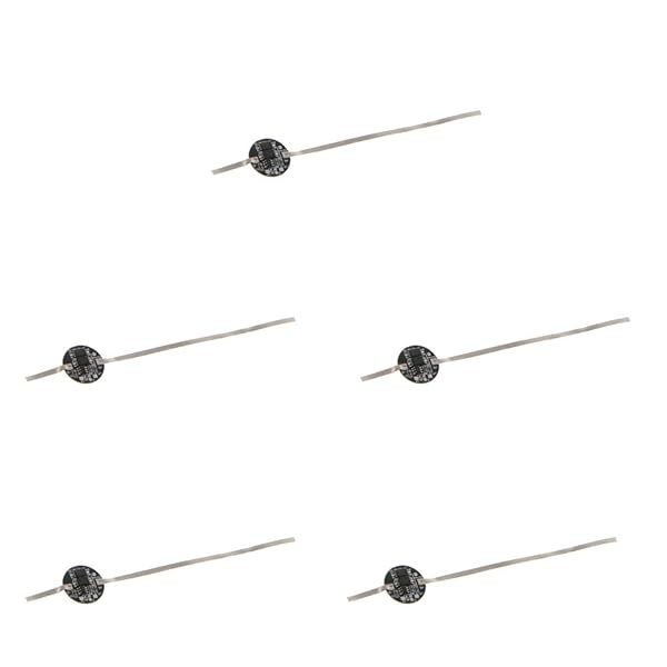KOOBOOK 5Pcs 18650 Li-ion PCB Protection Circuit Board 3.7V Battery Cell 5A Round for Safe Battery Management