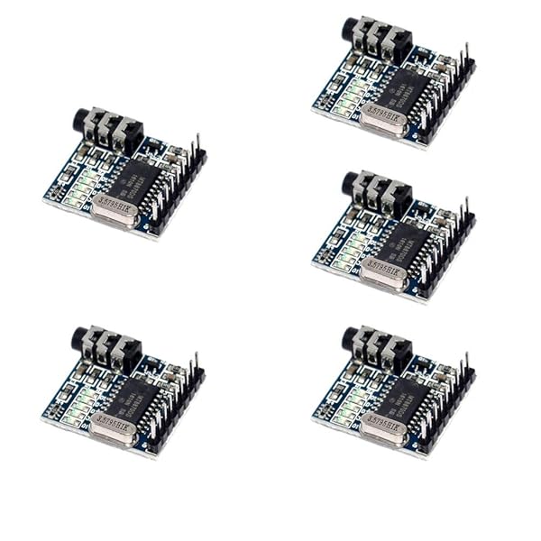 KOOBOOK 5Pcs MT8870 DTMF Voice Decoder Module for Arduino Telephone Audio Speech Decoding