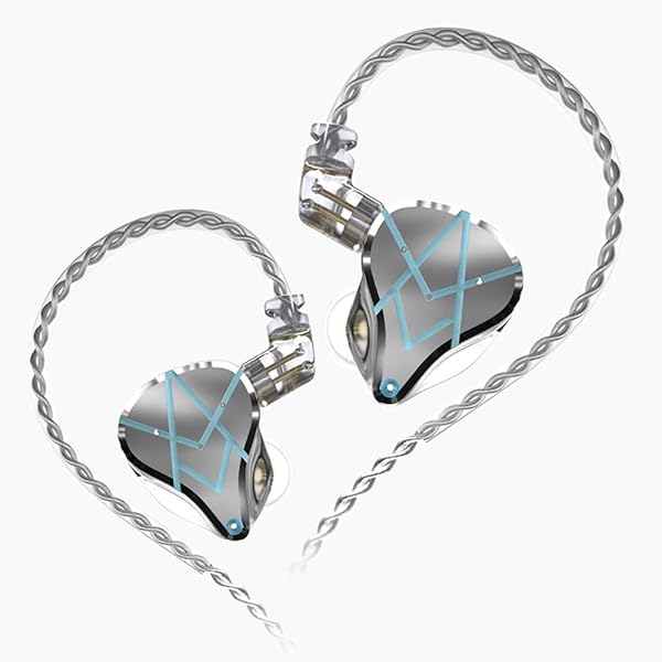 Buy KZ ASX In-Ear Monitors: 10 Balanced Armatures HiFi IEM Wired Earbuds for Audiophiles - Detachable Cable, White