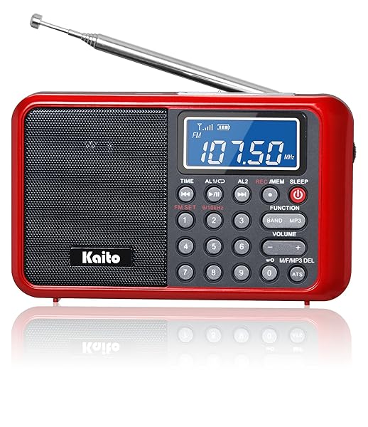 Kaito KA108 Super Sound Quality AM FM Shortwave Radio with MP3 Player Radio Recorder Alarm Clock and More - Image 8