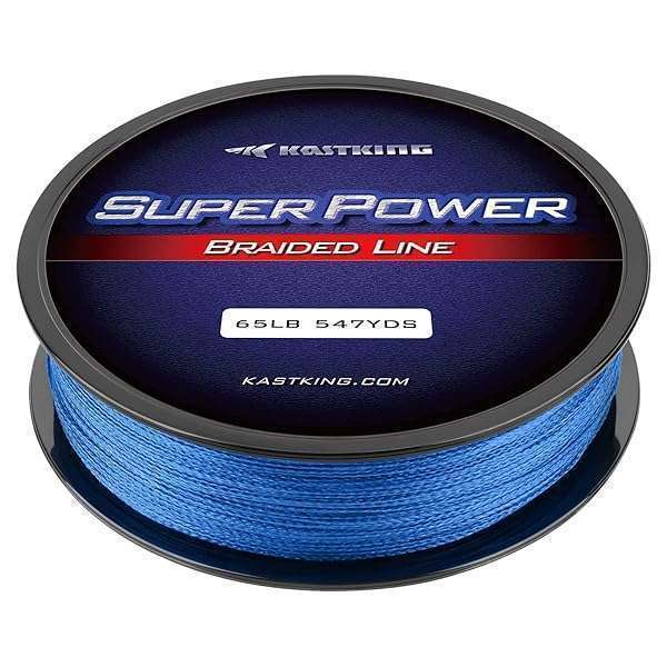 KastKing Superpower Braid Fishing Line - Ocean Blue, 6LB, 300M for Ultimate Fishing Performance