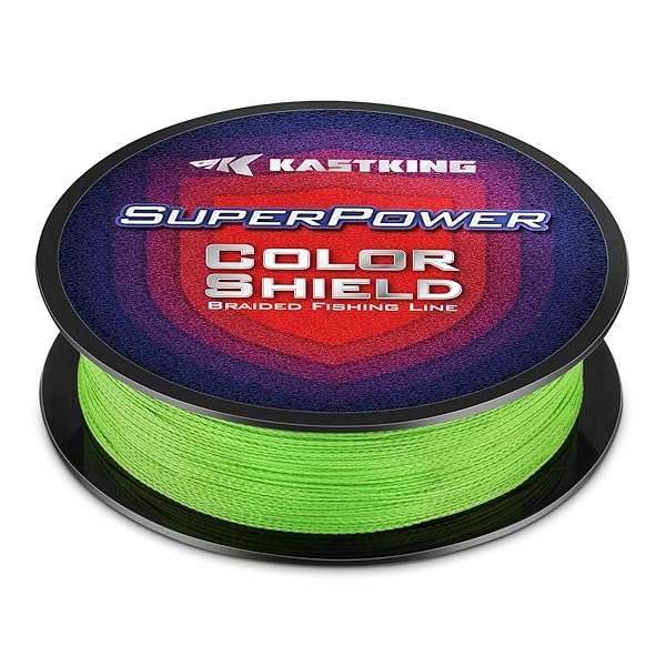 KastKing Superpower Neon Green Braided Fishing Line 30LB 150Yards - Ultimate Strength & Durability - Image 2