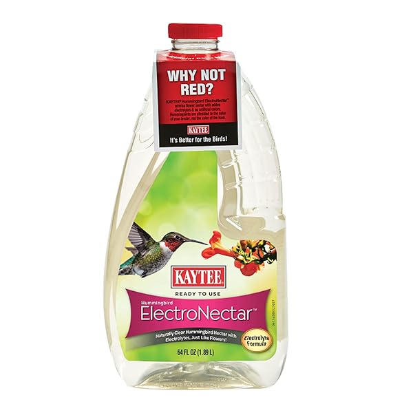 Kaytee Kaytee Hummingbird ElectroNectar 64 oz - Ready to Use Wild Bird Food for Vibrant Hummingbirds