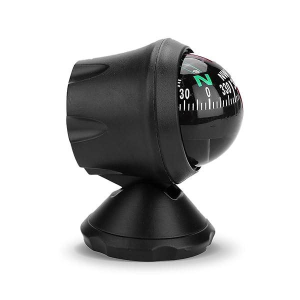 Keenso Adjustable Boat & Car Compass - Precise Navigation for Vehicles & Car Dashboards