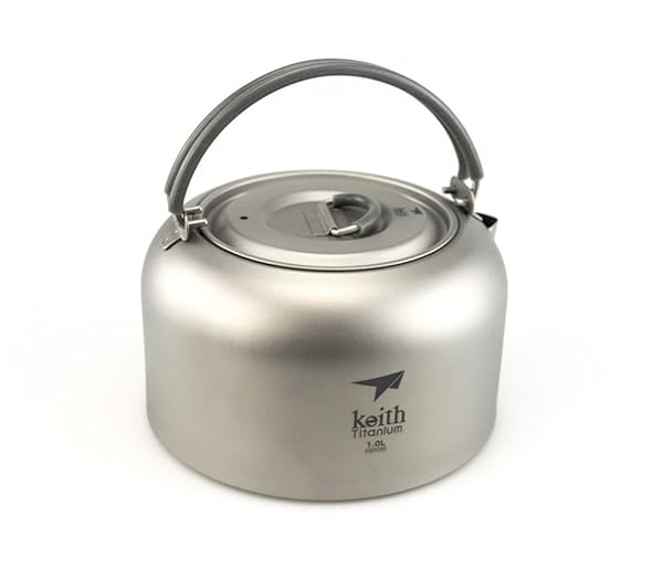 Keith Titanium Ti3901 Kettle 1.0L - Lightweight, Durable & Perfect for Camping