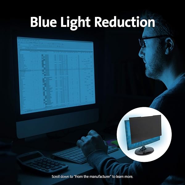 "Kensington MagPro 24" Magnetic Privacy Screen for Desktop - Anti-Glare, Removable Filter for Slim Bezel Monitors" - Image 5