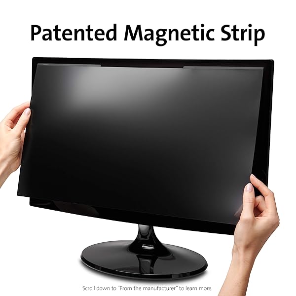 "Kensington MagPro 24" Magnetic Privacy Screen for Desktop - Anti-Glare, Removable Filter for Slim Bezel Monitors" - Image 7